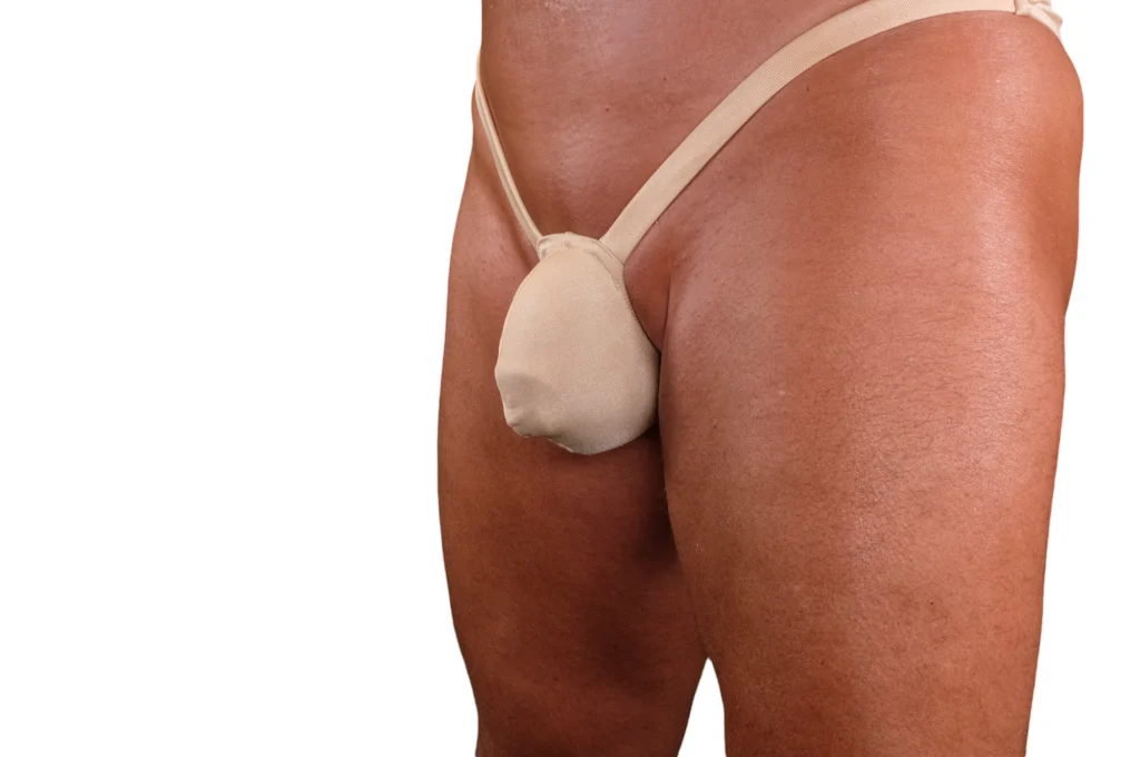 Men's spandex G-string swimsuit